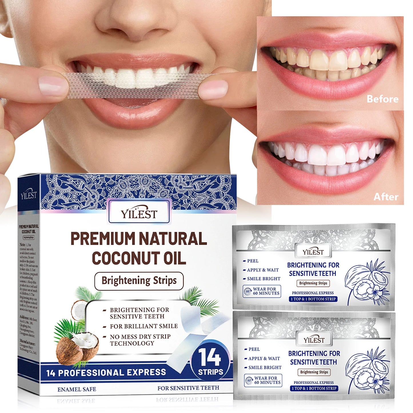 Teeth Whitening Strips (Buy 1 Free 1 Promo)